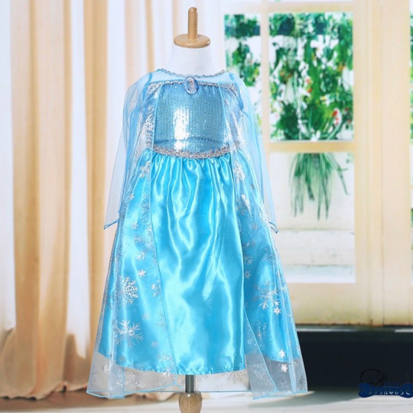 Vestido Elsa Frozen - Meu Vestidinho